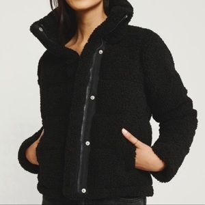 Abercrombie Sherpa Mini Puffer Coat